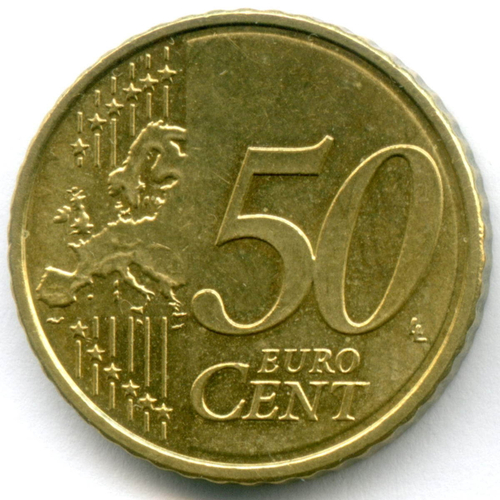 50 евроцентов 2011 год. Эстония. Регулярный выпуск. Нордик AUNC