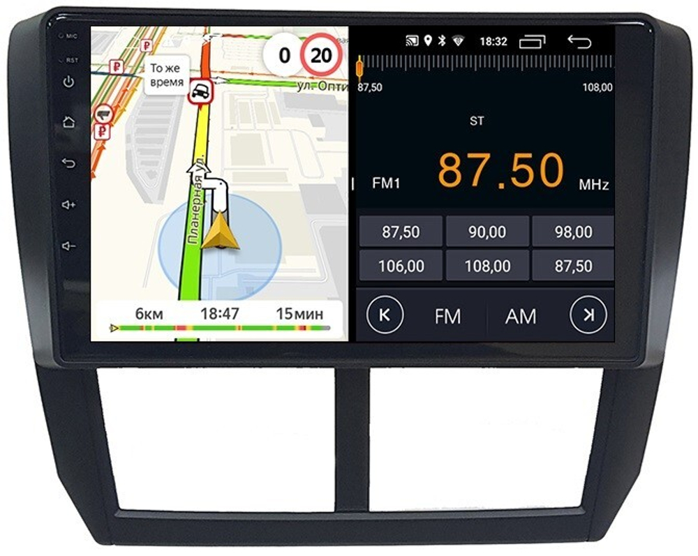 Магнитола для Subaru Forester 3 (SH) 2008-2013, Impreza (GH, GE) - Parafar PF636FHD на Android 13, 8-ядер, 2Гб+32Гб, CarPlay, 4G SIM-слот