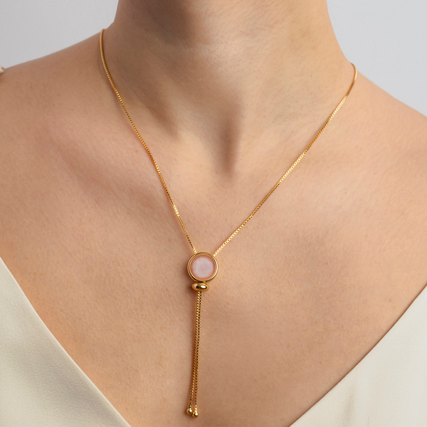 Колье Possebon Quartz Rose B1653.9 R/G