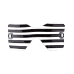 Полосатая маска на глаза (Цвет: белый с черным)