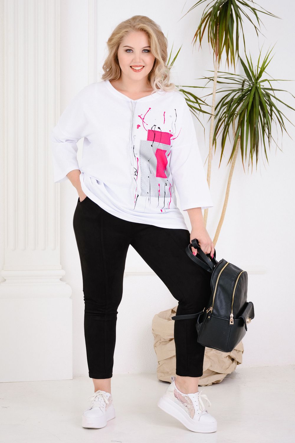 Женская футболка 4443 Натали (Акция)