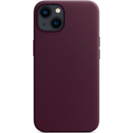 Кожаный чехол с поддержкой MagSafe Apple Leather Case для iPhone 13, Dark Cherry (Темная вишня)