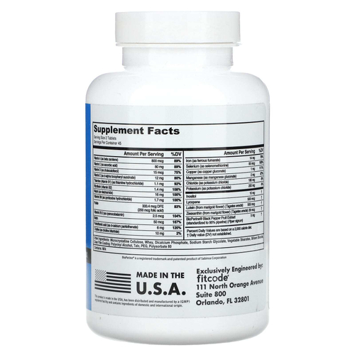 fitcode, Fit Multi, полный мультивитаминный комплекс, 90 таблеток