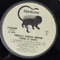 Винтажная виниловая пластинка LP Premiata Forneria Marconi Photos Of Ghosts (Japan 1973) (Obi) River Of Life