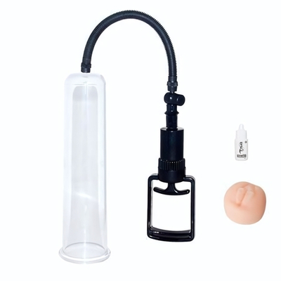 Помпа мужская со вставкой в виде вагины - 25 см. (Цвет: прозрачный)