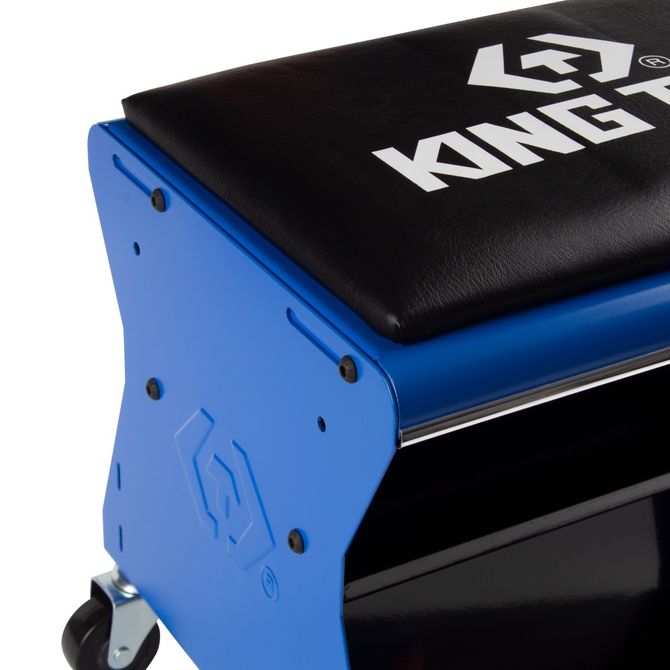 KING TONY (87452C-B) Сиденье на колесах ремонтное с 2-мя полками