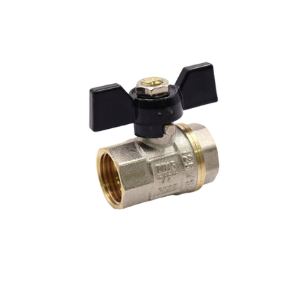 ViEiR шаровой кран ВР бабочка 1/2" желтый (VR205-01)