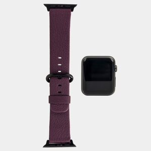 Ремешок для Apple Watch 40/41/42 mm из кожи козы, фиолетового цвета