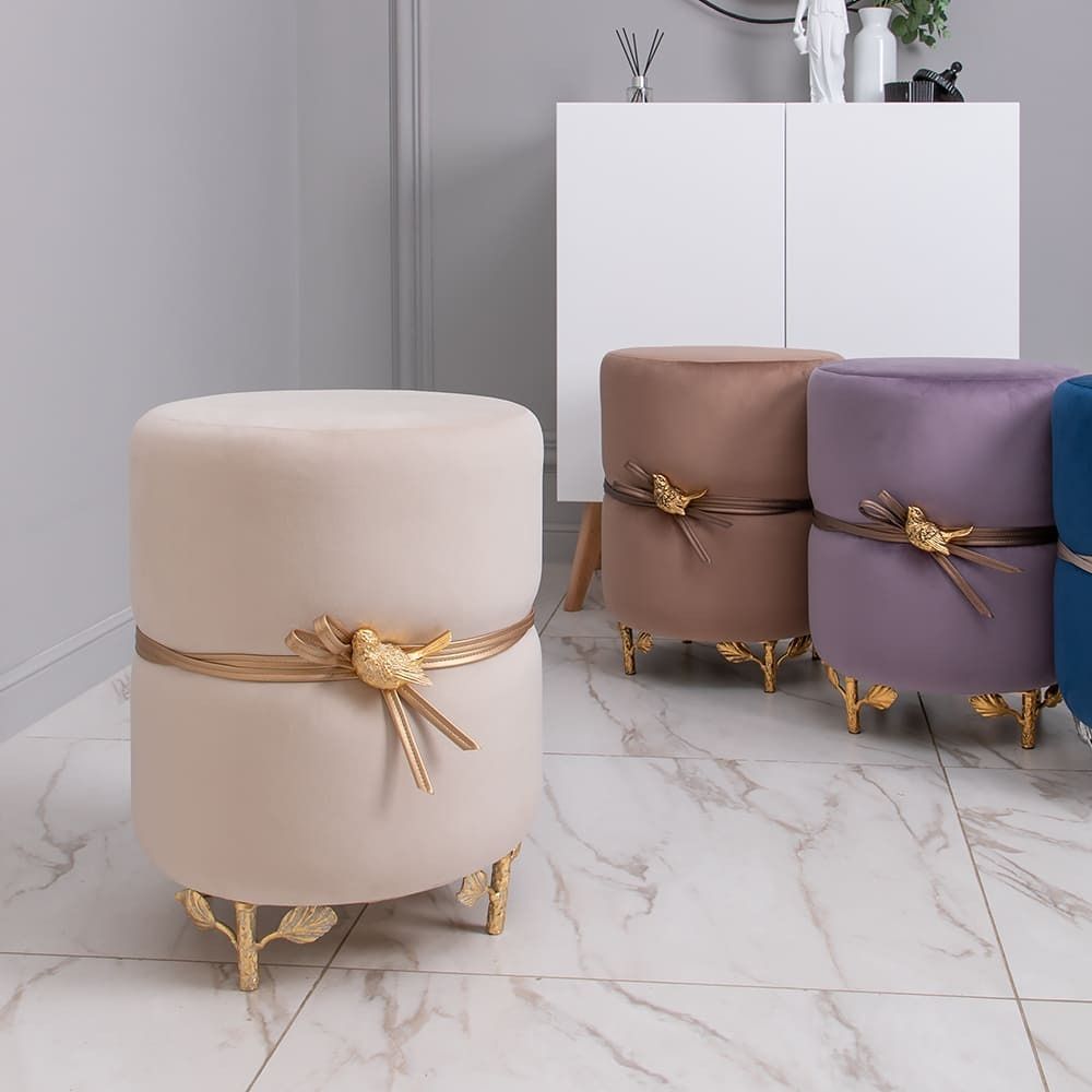 Банкетка Терра Эйри Confetti-Cream Айвори Мраморное золото