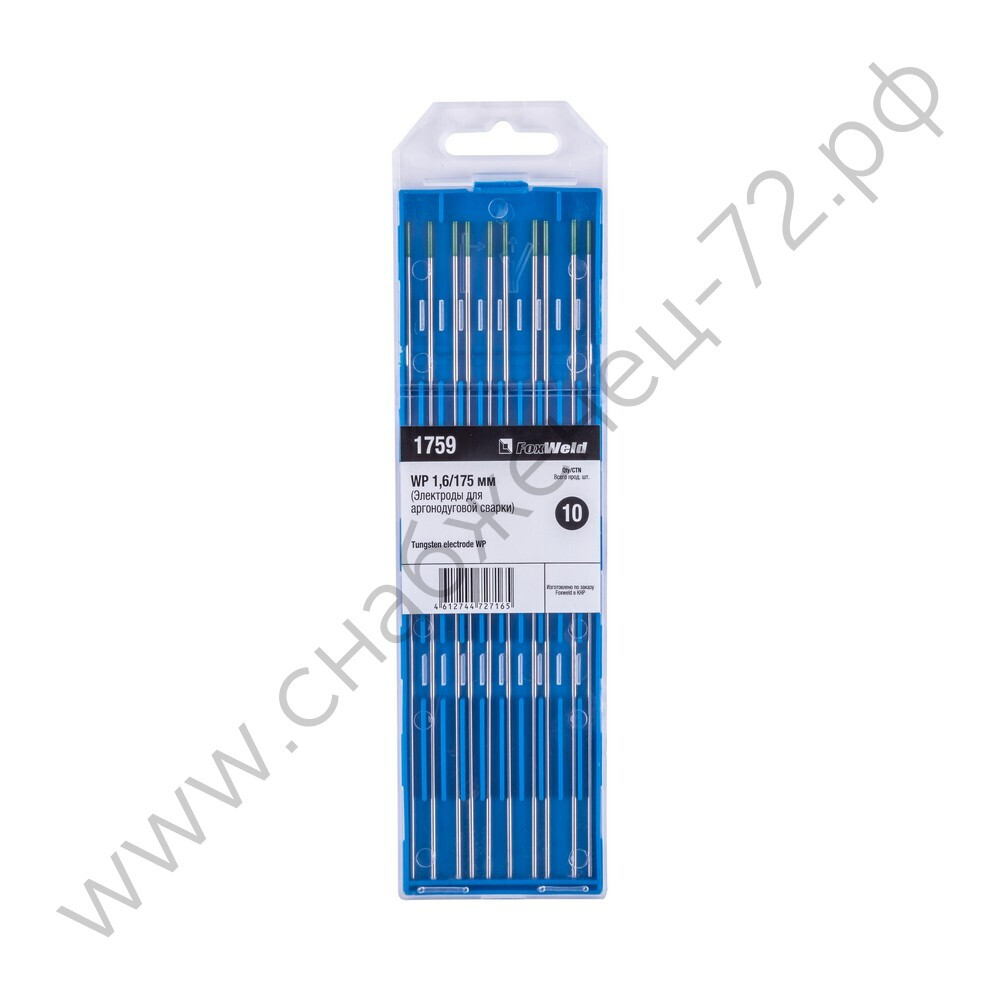 Вольфрамовый электрод WP 1,6мм / 175мм (1шт.) FoxWeld