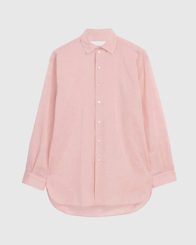 Мужская Рубашка из ткани оксфорд розовая