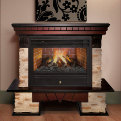 Электрокамин RealFlame Rockland AO античный дуб с очагом 3D Novara