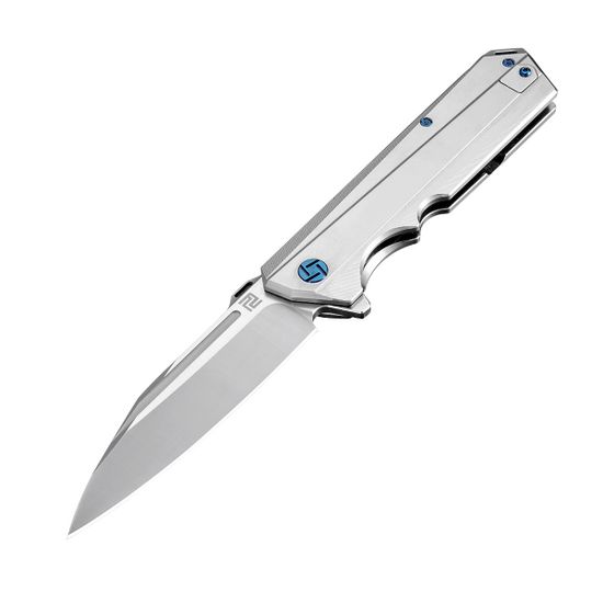 Складной нож Artisan Cutlery 1703G-GY Littoral c клинком из стали CPM-S35VN, рукоять Титановый сплав Titanium TC4 Aloy