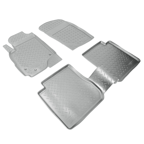 Ковры в салон Norplast/Unidec для Mitsubishi Outlander (2002-2006)Полиуретан,Серый, арт.NPL-Po-59-31-G