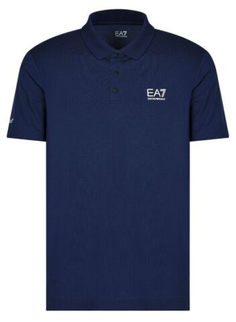 Мужское теннисное поло EA7 Man Jersey - небесный