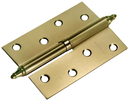 Петля стальная разъемная MSN 100X70X2.5 R SN с подшипником правая, врезная на круглой оси