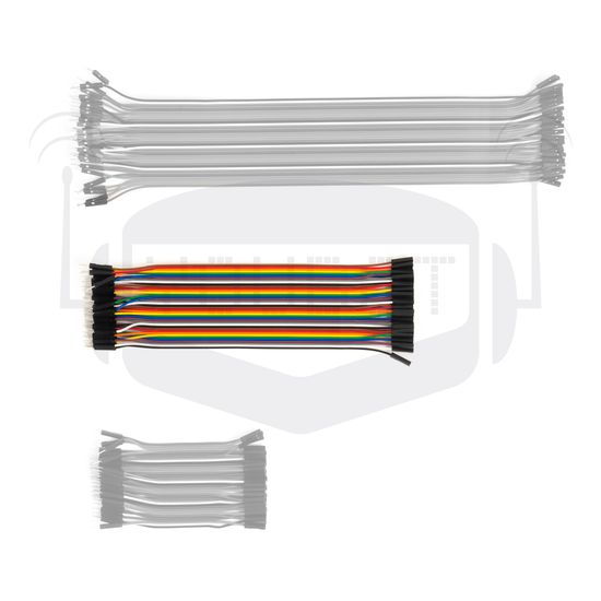 Соединительные провода male-female 20 см (40 штук)