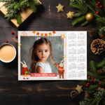 PSD-Шаблон календаря "Зайки"