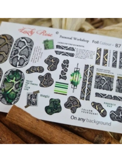 Lucky Rose Слайдеры наклейки для ногтей Foil 87