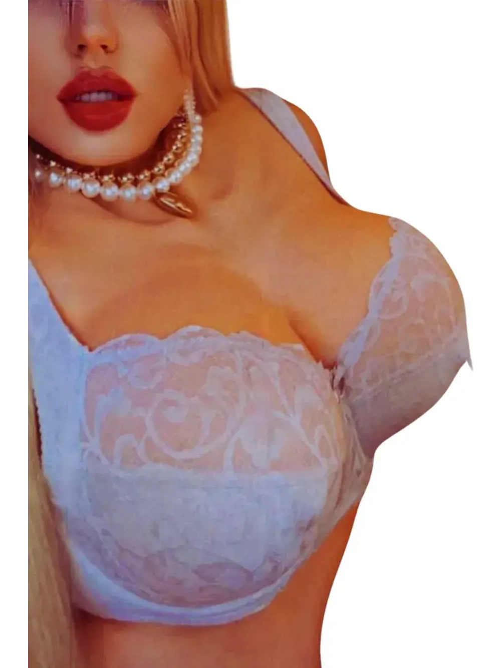 Франзуская модель бюстгальтера большие размеры FGi ажурный