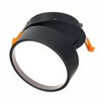 ST651.448.14 Встраиваемый поворотный светильник Черный LED 1*14W 4000K 1 100Lm Ra&gt;90 120° IP20 D105xH68 170-240VV Встраиваемые светильники