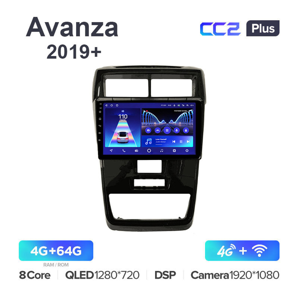 Teyes CC2 Plus 9"для Toyota Avanza 2019+