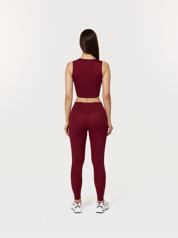 Легинсы с высокой талией и карманом