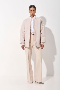 Куртка бомбер цвета экрю