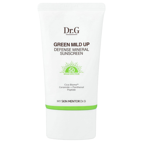 Dr. G, Green Mild Up, Defense Mineral, солнцезащитное средство, SPF50, 50 мл (1,69 жидк. унции)