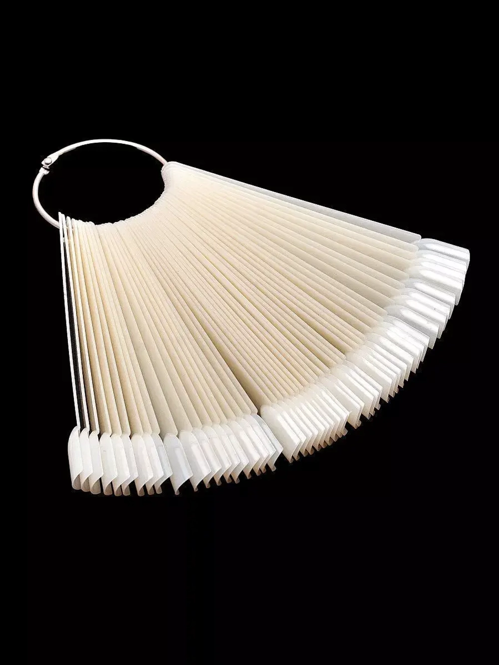 Типсы на кольце 50 шт слоновая кость