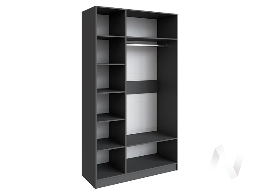 Шкаф Мадрид 1;3 без зеркала (графит серый)