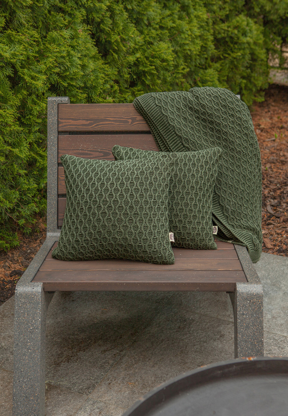 Наволочка декоративная 40x40 Luxberry Lux 62 зеленая