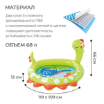 Бассейн надувной Intex 58437 Динозавр 119х109х66 см / Открытый бассейн Интекс с водяным фонтаном распылителем для дачи и отдыха