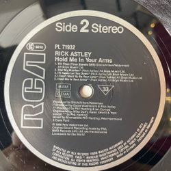 Винтажная виниловая пластинка LP Rick Astley Hold Me In Your Arms (Germany 1988)