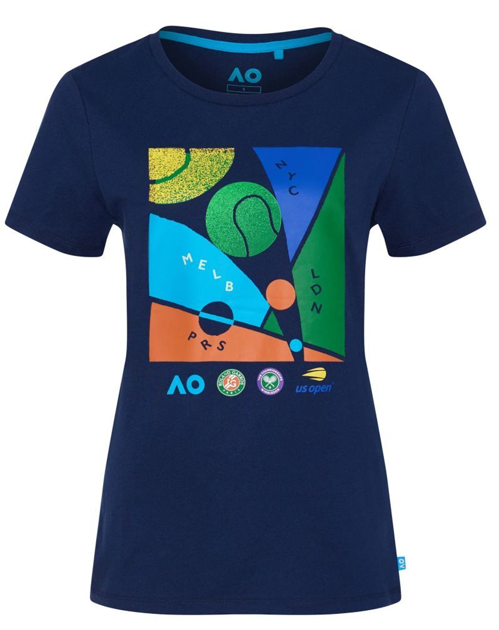 Женская теннисная футболка Australian Open T-Shirt Grand Slam - navy