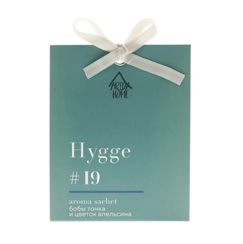 "Hygge #19" Аромасаше "Бобы тонка и цветок апельсина" 8х10х1,5см