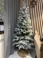 Заснеженная елка на ножке «Иветта» (Литая хвоя) 180 см / 1,8 м
