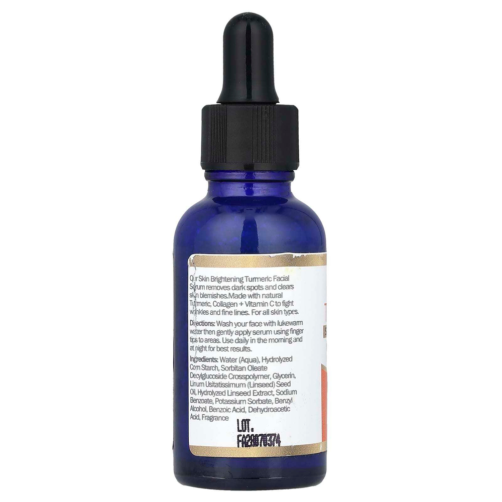 Okay Pure Naturals, Осветление кожи, сыворотка для лица, куркума, 30 мл (1 жидк. унц.)