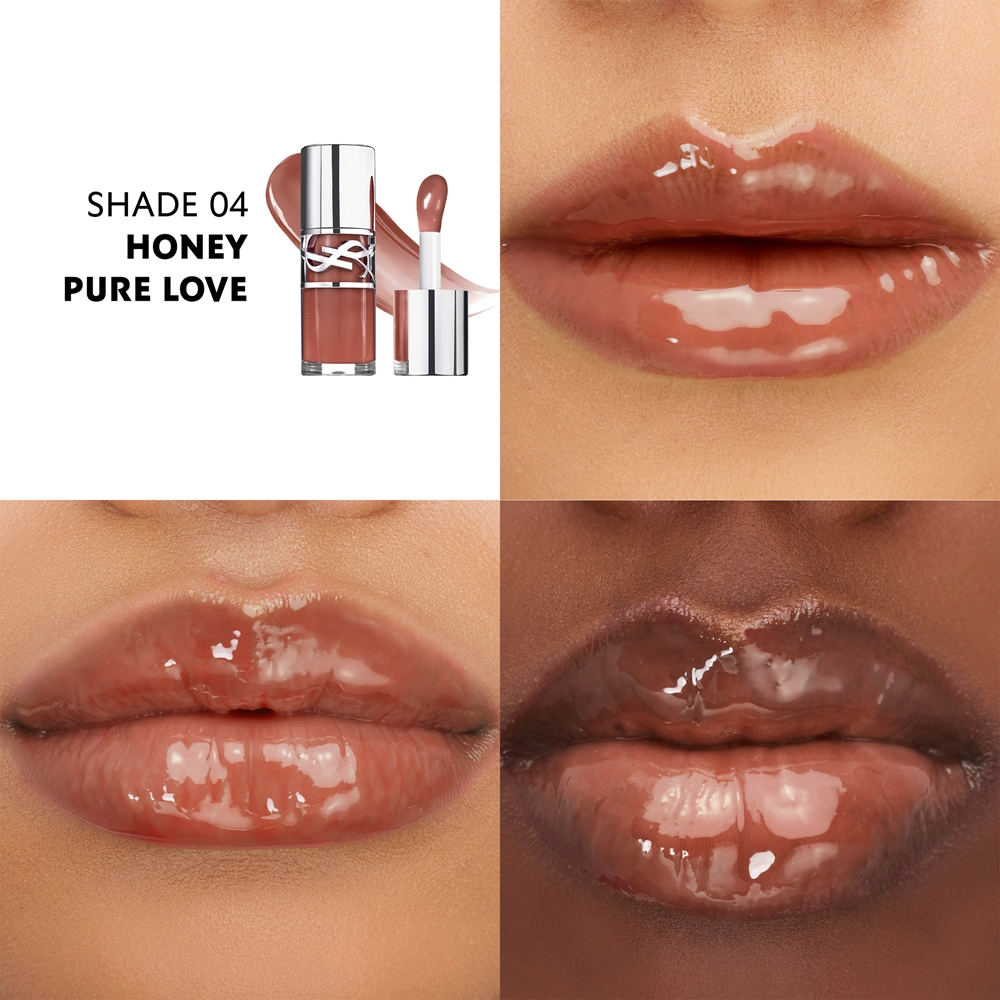Yves Saint Laurent Loveshine Plumping Lip Oil Gloss - Блеск для губ оттенок 4 Honey Pure Love, 6 ml