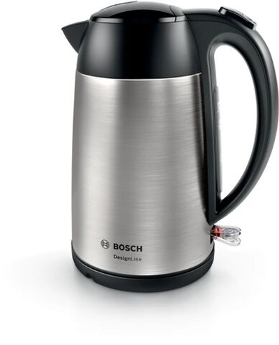 Чайник электрический BOSCH TWK3P420, 2400 Вт, 1.7 л, металл/пластик, фильтр от накипи, автоотключение, серебристый