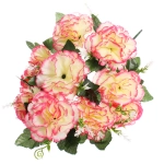 Искусственные цветы «Цветочная мелодия» Гвоздики 50см 10 цветков молочные