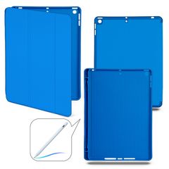 Чехол книжка-подставка Smart Case Pensil со слотом для стилуса для iPad 7, 8, 9 (10,2”) - 2019-2020-2021 (Синий / Blue)