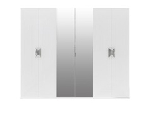 Шкаф "Алия" серебро 6 дв