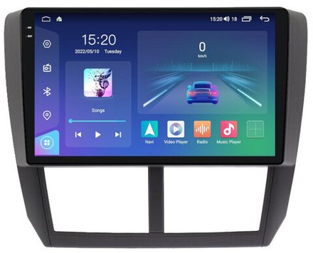 Магнитола для Subaru Forester 3 (SH) 2008-2013, Impreza GH, GE - Parafar PF636RN2K на Android 13, QLED+2K, ТОП процессор, 4Гб+32Гб, CarPlay, 4G SIM-слот
