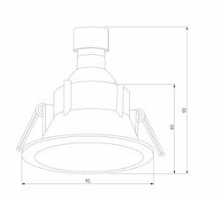 Встраиваемый светильник Elektrostandard Side 25059/01
