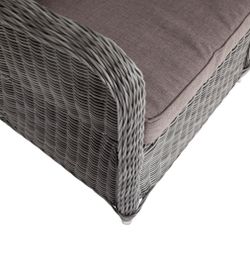 "Гляссе" кресло плетеное из искусственного ротанга, цвет графит