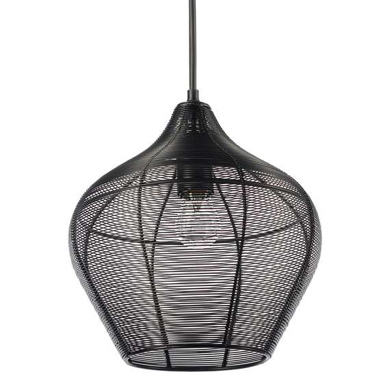 Светильник подвесной Vinger, Ø27х30 см, черный
