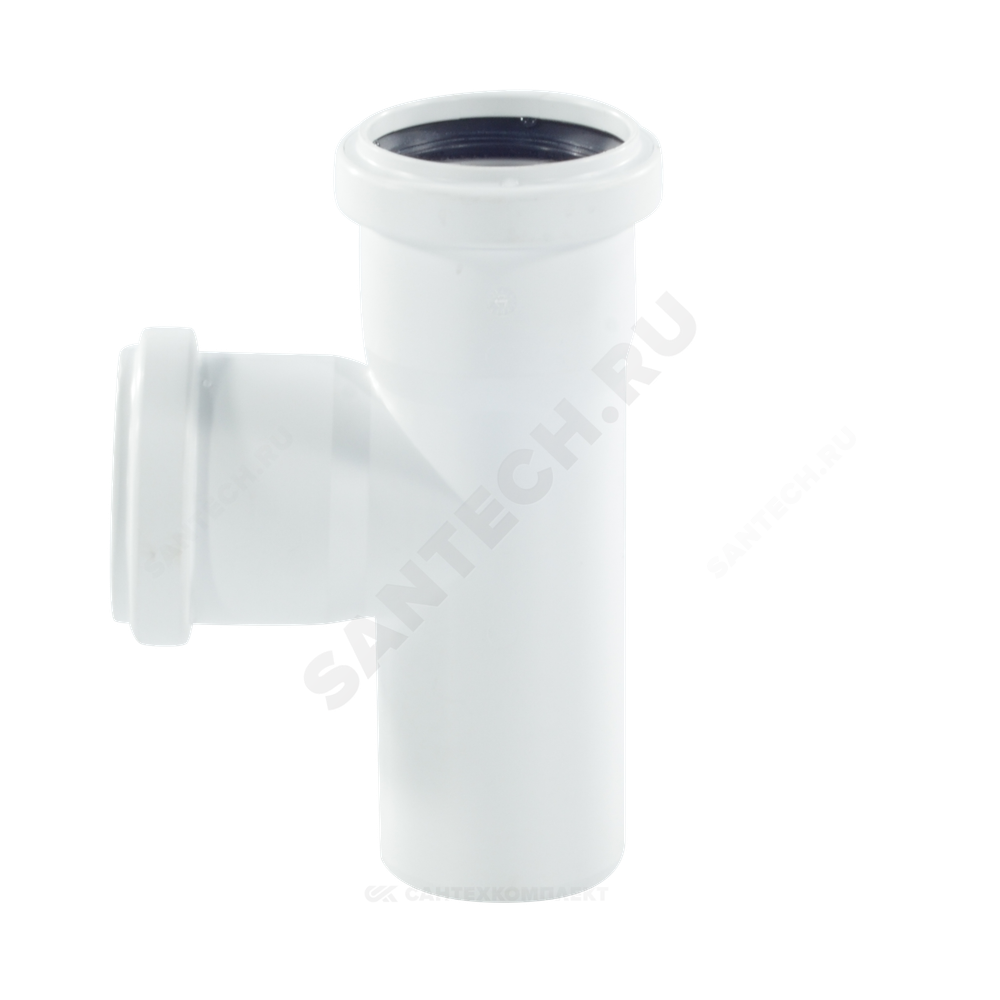 Тройник PP-H бесшумный белый RAUPIANO PLUS Дн 40х40х45гр б/нап в/к Rehau 11231041002