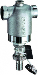 Фильтр 1/2",ВР-ВР, 100 мкм, хромированный FAR