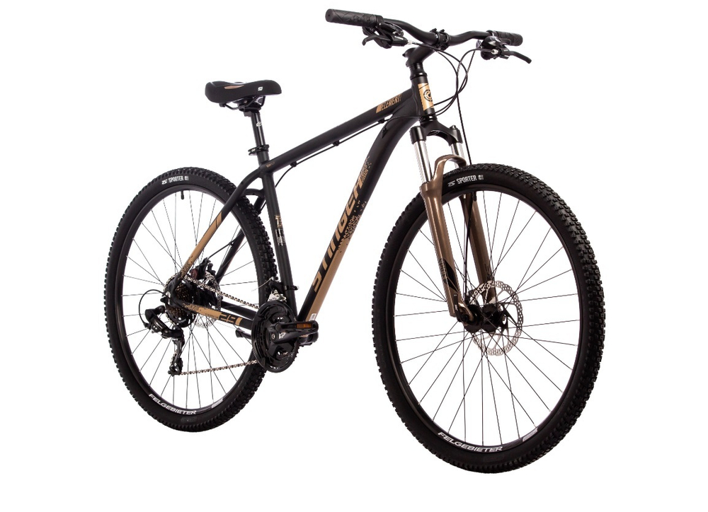 Велосипед STINGER 29" ELEMENT EVO золотистый, алюминий, размер 20"